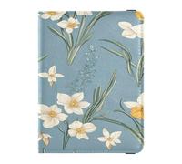 Funda de piel para pasaporte, funda protectora ultrafina para vacunas, para mujeres y hombres, artículos esenciales de viaje familiares, multicolor04, talla de un talla