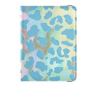 Funda de piel para pasaporte y tarjeta de vacunación, funda para pasaporte, documentos de viaje, funda para pasaporte, funda para pasaporte para mujeres y hombres, impermeable, Estampado de guepardo