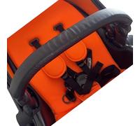 Funda de piel para reposabrazos de bebé compatible con cochecito Mima Xari, funda protectora para barra de parachoques (negro, para mango de niño)