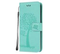 Funda de piel para Samsung Galaxy S25 Edge Flip Hülle, Samsung Galaxy S25 Edge Wallet Case Handyhülle Eule PU Leder Tasche Case Kartensteckplätzen Ständer Magnet Bumper Schutzhülle Handytasche,Grün