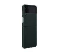 Funda de Piel para Samsung Galaxy Z Flip 3 Compatible con Carga Inalámbrica