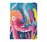 Funda de piel personalizable con diseño de animales escondidos en el arrecife de coral para pasaporte, organizador de documentos de viaje, protector para tarjetas de identificación, vacunas, cartera