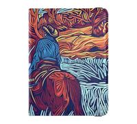 Funda de piel personalizable con diseño de Cowboys in The Valley para pasaporte, organizador de documentos de viaje, organizador de documentos, accesorios impermeables, Cowboys in the valley, 1 size