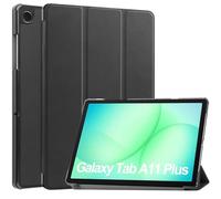 Funda de Piel Plegable en Tres Partes con Soporte, Compatible con Samsung Galaxy Tab A11 Plus de 11 Pulgadas SM-X230/X236B (Modelo 2025). Incluye Cubierta rígida magnética Inteligente.(Black)