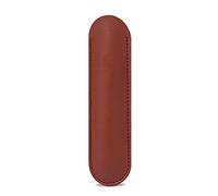 Funda de piel retro para bolígrafos, portátil, retro, ideal para artistas, profesores, negocios, regalo, bolsa de piel para diarios y cuadernos de tapa dura, marrón oscuro
