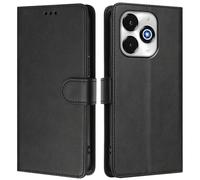 Funda de piel sintética compatible con UMIDIGI G100X 5G/G9X/NOTE 100X 5G, funda tipo cartera de piel sintética con bloqueo RFID, tarjetero, función atril, a prueba de golpes, color negro