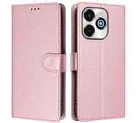 Funda de piel sintética compatible con UMIDIGI G100X 5G/G9X/NOTE 100X 5G, funda tipo cartera de piel sintética con bloqueo RFID, tarjetero, función atril, a prueba de golpes, color oro rosa