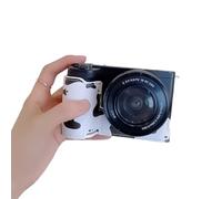 Funda de piel sintética con forro interior suave para ZVE10 II que ofrece protección completa y cambio rápido de tarjeta de memoria, protector de cámara con forro suave