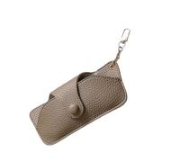 Funda de piel sintética con forro interior suave que protege la lente de arañazos y varios soportes para gafas, caja de almacenamiento unisex