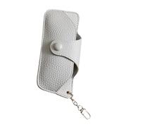 Funda de piel sintética con forro interior suave que protege la lente de arañazos y varios soportes para gafas, caja de almacenamiento unisex