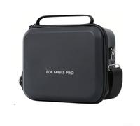 Funda de piel sintética impermeable para DJI Mini 5Pro con correa de hombro ajustable para un fácil transporte y protección del equipo (negro)