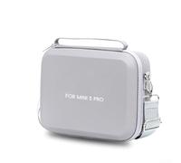 Funda de piel sintética impermeable para DJI Mini 5Pro con correa de hombro ajustable para un fácil transporte y protección del equipo (gris)