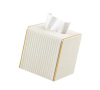 Funda de piel sintética para caja de pañuelos con base de tablero resistente, elegante y funcional