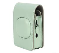 Funda de piel sintética para cámara Fujifilm para Instax para Mini Liplay, ofrece protección de cobertura completa y fácil cierre (verde)