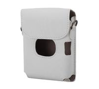 Funda de piel sintética para Instax Mini Link 2 con correa de hombro ajustable, color blanco