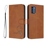 Funda de piel sintética para Nokia C300, cartera con bloqueo RFID, ranuras para tarjetas, soporte para portátil, función atril, a prueba de golpes, compatible con Nokia C300, color marrón