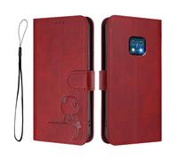 Funda de piel sintética para Nokia XR20, cartera de piel sintética con bloqueo RFID, ranuras para tarjetas, soporte para portátil, función atril, a prueba de golpes, compatible con Nokia XR20, color