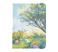 Funda de piel sintética para pasaporte, cartera ligera para mujeres y niñas, tarjetero, tarjeta de vacunación, billetera esencial de viaje, conejo de Pascua esconder huevos, Huevos escondidos de