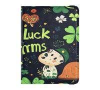 Funda de piel sintética para pasaporte, funda impermeable para tarjetas de vacunación, combo para organizar documentos de vacaciones familiares, accesorios, artículos esenciales de viaje, dijes de la