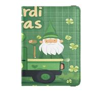 Funda de piel sintética para pasaporte, funda ligera para pasaporte, para mujeres, hombres, familia, lindo libro de pasaporte, viajes, gnomo de San Patricio, Gnomo de San Patricio, 1 size, Casual