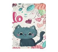 Funda de piel sintética para pasaporte, funda protectora impermeable para vacunas, organizador de documentos, accesorios esenciales de viaje, día de San Valentín, árbol, gato, Hello, Árbol de San