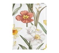 Funda de piel sintética para pasaporte, impermeable, funda protectora para vacunas, para mujeres y hombres, artículos esenciales de viaje, multicolor09, talla de un talla