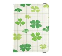 Funda de piel sintética para pasaporte, impermeable, para mujeres, hombres, organizador de documentos familiares, accesorios de viaje, trébol de San Patricio, Trébol de San Patricio, 1 size, Casual