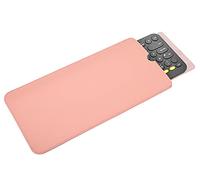 Funda de piel sintética para teclado Logitech K380 multidispositivo inalámbrico Bluetooth, color rosa