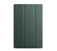 Funda de Piel sintética Plegable Triple for Huawei Honor MagicPad 3 de 13,3 Pulgadas CGA-W00 2025, Carcasa Trasera de Silicona Suave de TPU.(Dark Green)