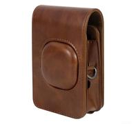 Funda de piel sintética resistente al agua para Fujifilm para Instax para Mini Liplay con correa desmontable para estilos de transporte flexibles (blanco)