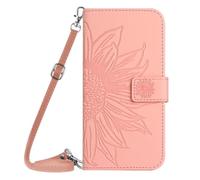 Funda de piel tipo cartera para Honor X9C Smart con bloqueo RFID, tarjetero de crédito, diseño de girasol, a prueba de golpes, para mujeres y hombres, para Honor X9C Smart, color rosa