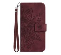 Funda de piel tipo cartera para OPPO A3 4G/OPPO A3 5G con bloqueo RFID, tarjetero de crédito, girasol en relieve, funda tipo cartera a prueba de golpes, para mujeres y hombres, para OPPO A3 4G/OPPO A3