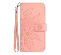 Funda de piel tipo cartera para Realme C75 4G con bloqueo RFID, tarjetero de crédito, diseño de girasol en relieve, funda tipo cartera para teléfono a prueba de golpes, para mujeres y hombres, para