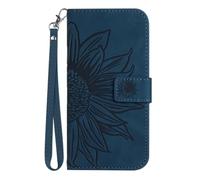 Funda de piel tipo cartera para Realme C75 4G con bloqueo RFID, tarjetero de crédito, diseño de girasol en relieve, funda tipo cartera para teléfono a prueba de golpes, para mujeres y hombres, para