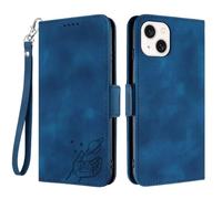 Funda de piel tipo cartera para Samsung Galaxy M15 (piel sintética, función atril, cierre magnético, tarjetero), color azul
