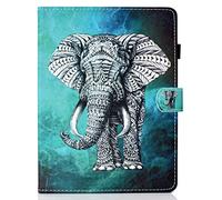 Funda de Piel Universal con Ranura para Tarjeta para Fire HD 10, Huawei MediaPad T3 / T5 10, iPad 2018, Galaxy Tab E 9.6 / Tab A 10.1, Lenovo Tab 4 10/TB-X103F