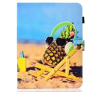 Funda de Piel Universal con Ranura para Tarjeta para Fire HD 10, Huawei MediaPad T3 / T5 10, iPad 2018, Galaxy Tab E 9.6 / Tab A 10.1, Lenovo Tab 4 10/TB-X103F