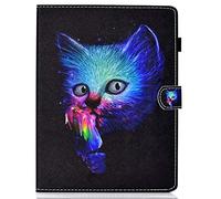 Funda de Piel Universal con Ranura para Tarjeta para Fire HD 10, Huawei MediaPad T3 / T5 10, iPad 2018, Galaxy Tab E 9.6 / Tab A 10.1, Lenovo Tab 4 10/TB-X103F