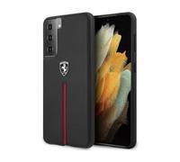 Funda de piel y nailon Ferrari FEOSIHCS21SBK Off Track, negra - Galaxy S21