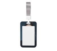 Funda de plástico duro para mujer, cuello alto, cuello alto, deslizante, para tarjetas de identificación, protector de nombre para enfermeras y oficina