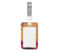 Funda de plástico duro para tarjetas de identificación, diseño vintage con texto en inglés "Woman Holding Up The Sun", protector para enfermeras y oficina