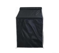 Funda de poliéster para lavadora, resistente al agua, 110 cm (420D) | Bloquea los rayos UV, evita la decoloración, se adapta a cargadores frontales de 75 x 73 cm, para tela de poliéster duradera