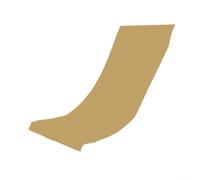 Funda de poliéster para silla de playa de repuesto para tumbonas al aire libre y relajación (caqui)