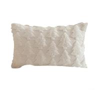 Funda de poliéster suave para árbol de Navidad, perfecta para comodidad casual y alegría navideña (blanco, 30 x 50)