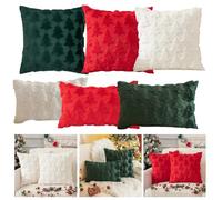 Funda de poliéster suave para árbol de Navidad, perfecta para comodidad casual y alegría navideña (verde, 45 x 45)