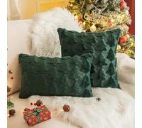 Funda de poliéster suave para árbol de Navidad, perfecta para comodidad casual y alegría navideña (verde, 30 x 50)