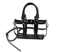 Funda de poliuretano para bolsa de cosméticos, kit de conversión de bolso de mano, bolsa cruzada, accesorios, bolsa hueca, kit de cambio de imagen, Negro -, L