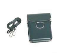 Funda de poliuretano para impresora Fujifilm Link Square Smartphone con interior forrado de gamuza y apertura de impresión externa para un funcionamiento rápido (verde oscuro)