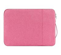 Funda de portátil de Tejido Oxford con Forro de Felpa y asa，31×22×1.5cm，Compatible with iPad Pro 11/Surface Pro 10/Galaxy Tab S9 FE 11-12 Inch Tablets & 2-in-1 Laptops，Rosa