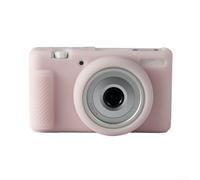 Funda de protección completa para cámara Sony ZV1F, hecha de silicona suave impermeable para proteger contra daños (rosa gelatina)